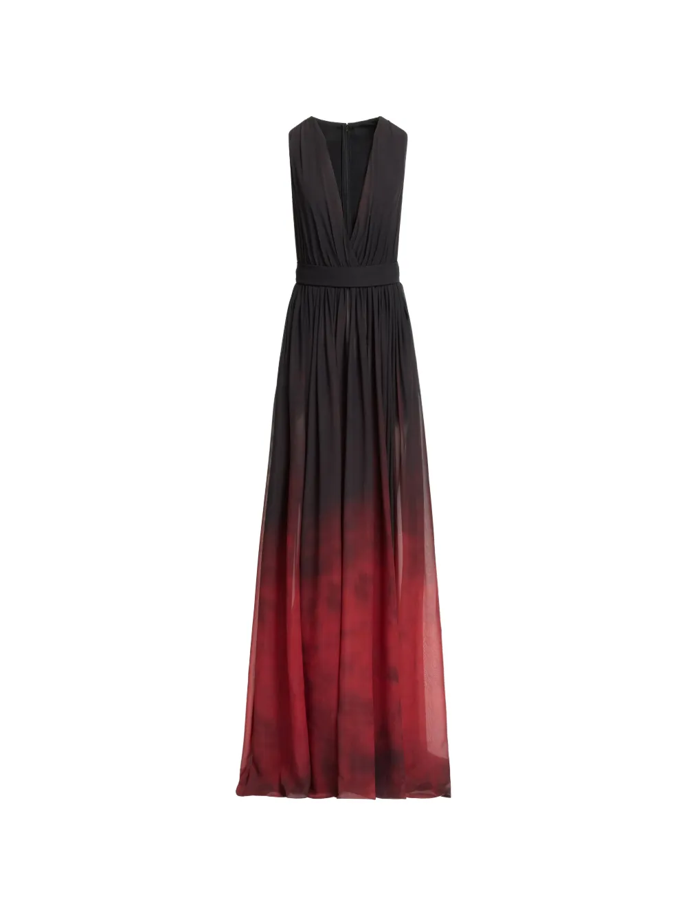 Elie Saab Abito lungo con stampa - Nero