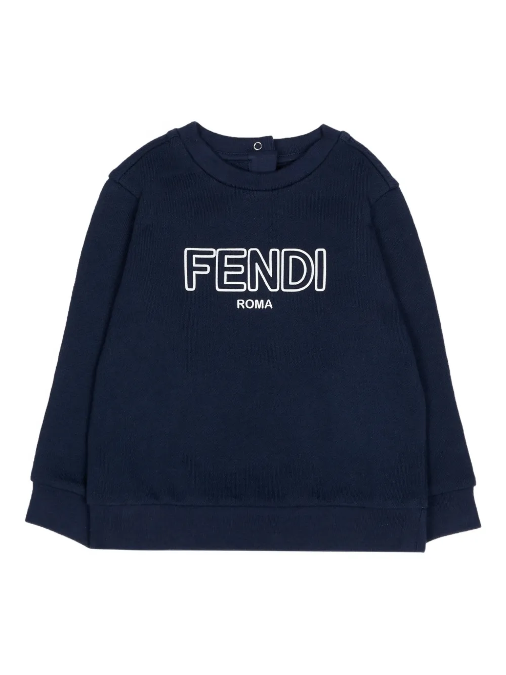 Fendi Kids logo sweatshirt - Blu
