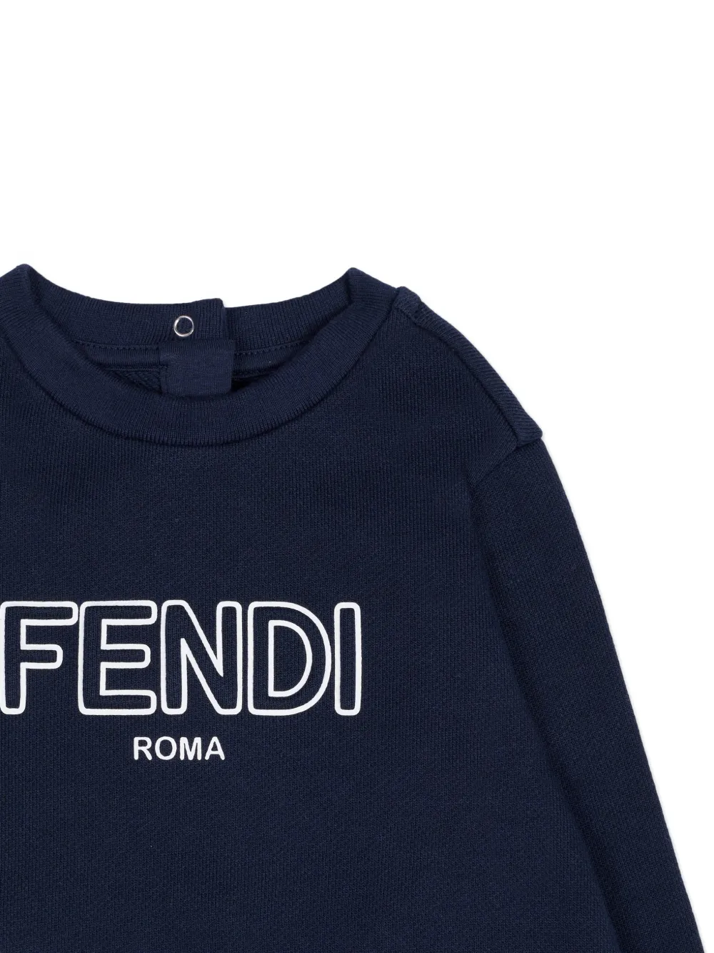 Fendi Kids logo sweatshirt Blauw