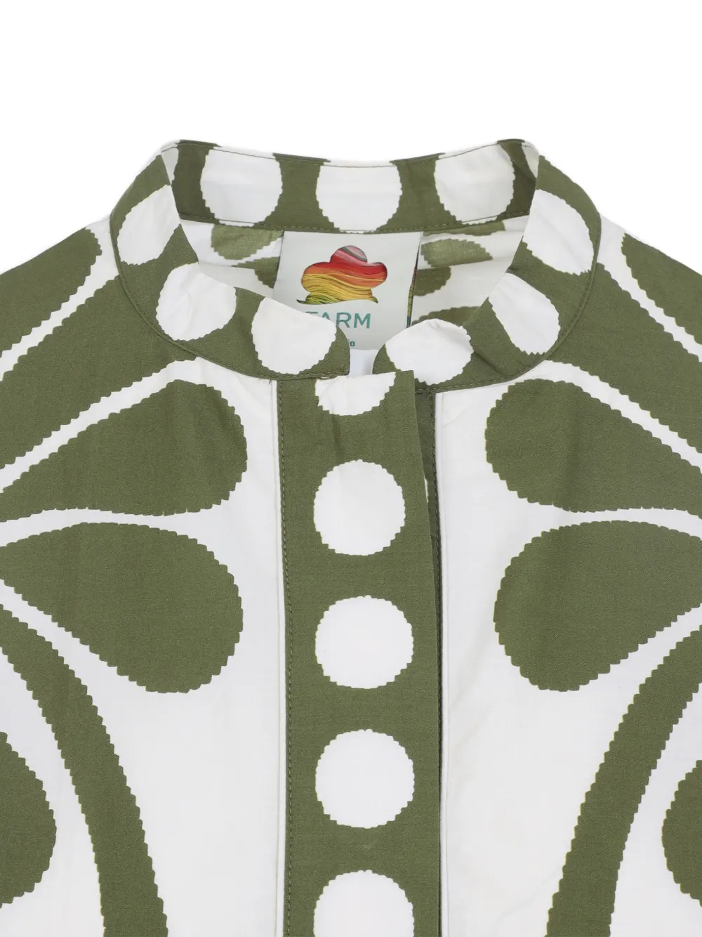 FARM Rio Jurk met bloemenprint Groen