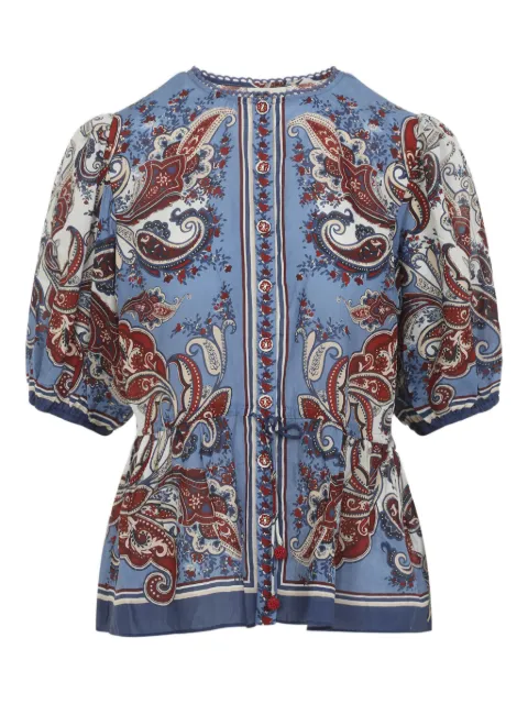 FARM Rio paisley scarf blouse