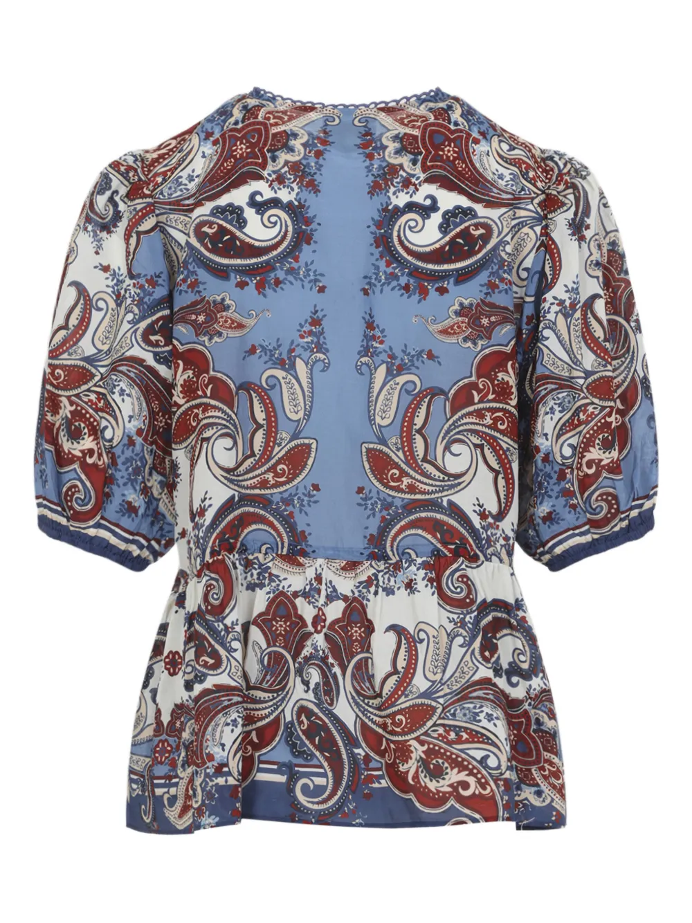 FARM Rio paisley scarf blouse - Blauw