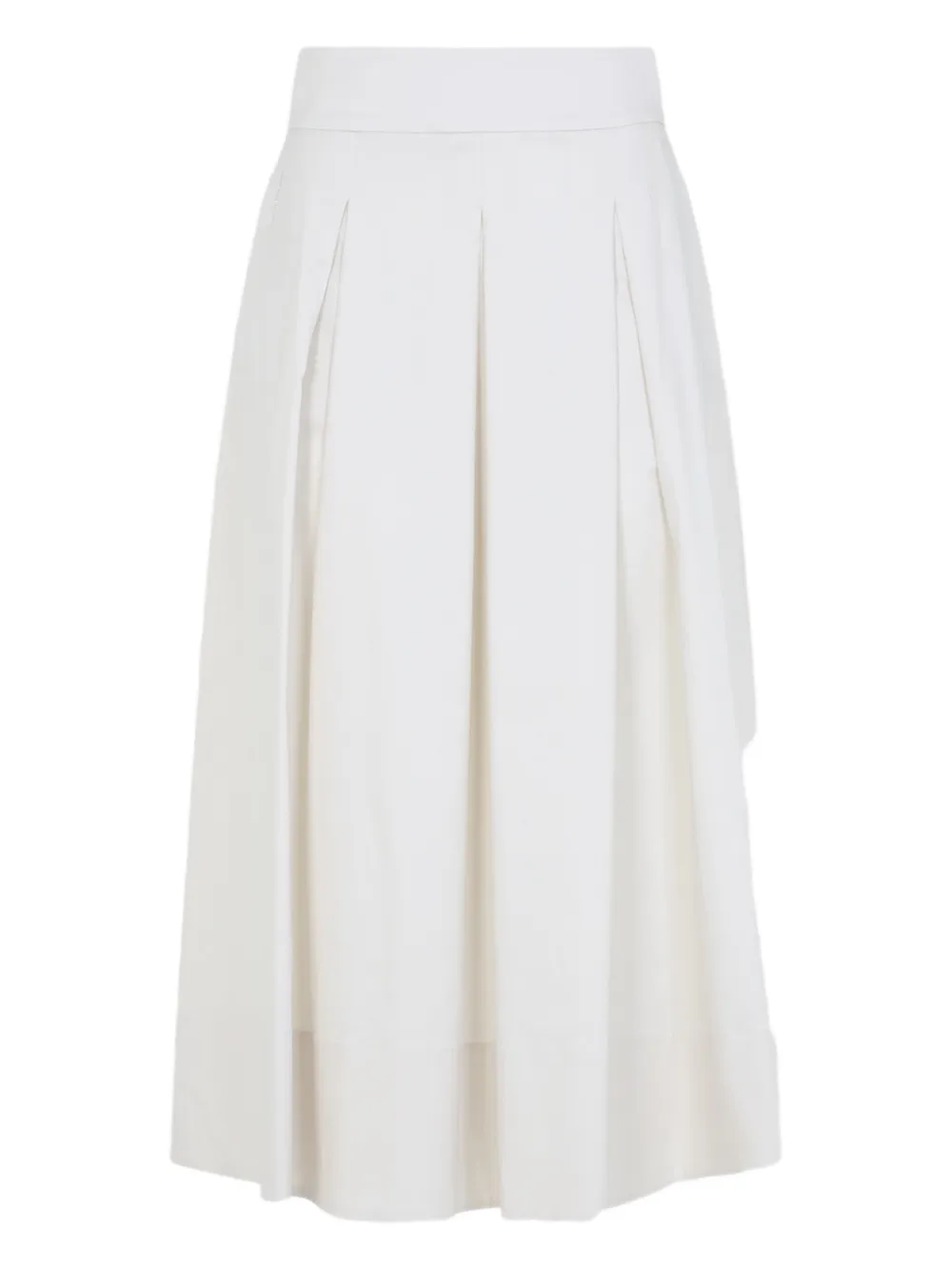 Peserico side-pockets midi skirt - Bianco