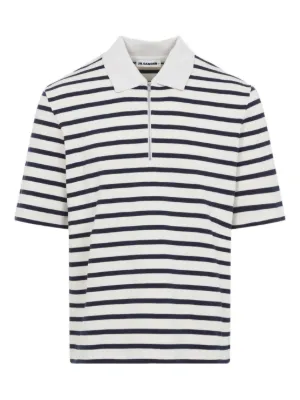 DRMERS CLUB ストライプポロシャツ Jil Sander ストライプ ポロシャツ | ニュートラル | FARFETCH JP