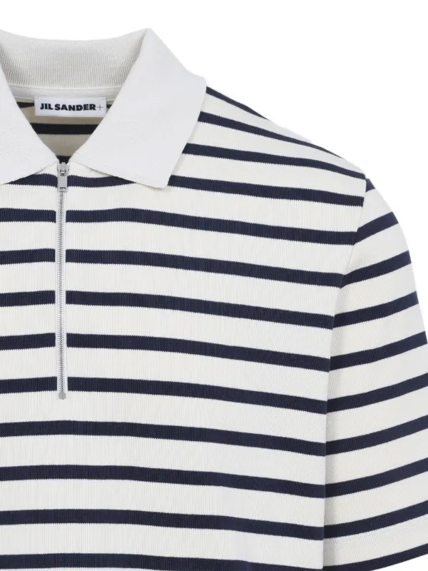 Jil Sander ハーフジップ ポロシャツ | ホワイト | FARFETCH JP