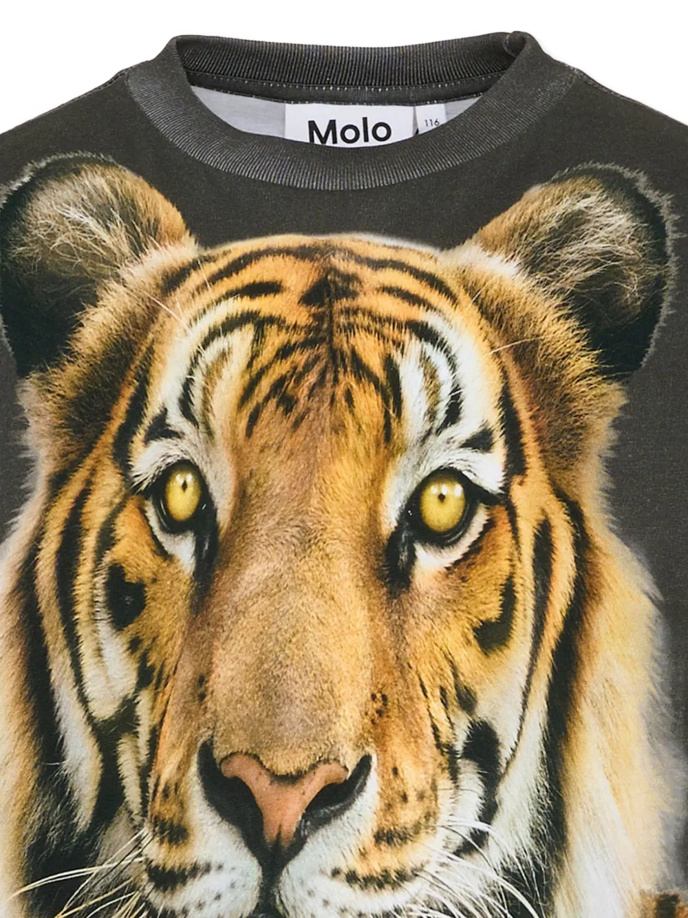 Molo Rube T-shirt met tijgerprint Grijs