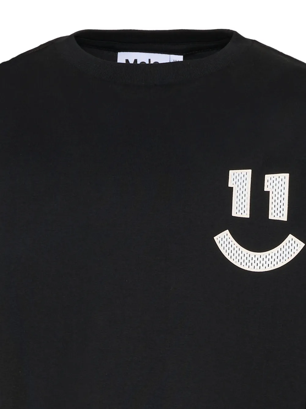 Molo Rube T-shirt met smileyprint Zwart