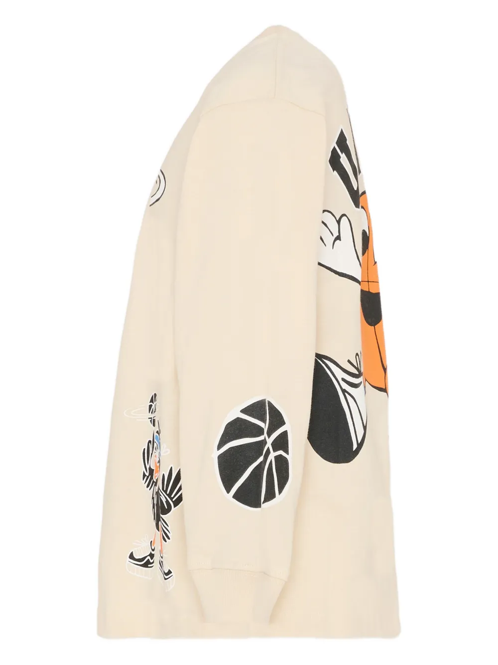 Molo Rube T-shirt met print en lange mouwen Beige