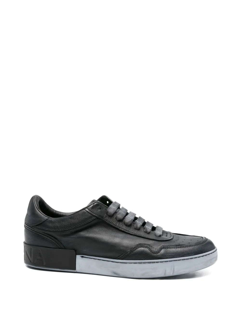 Dolce & Gabbana Leren sneakers Zwart