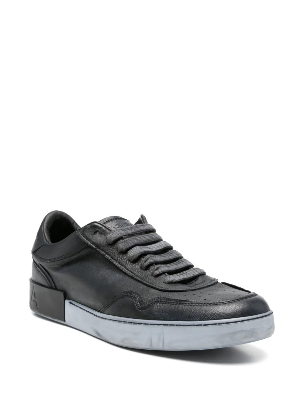 Dolce & Gabbana Leren sneakers Zwart