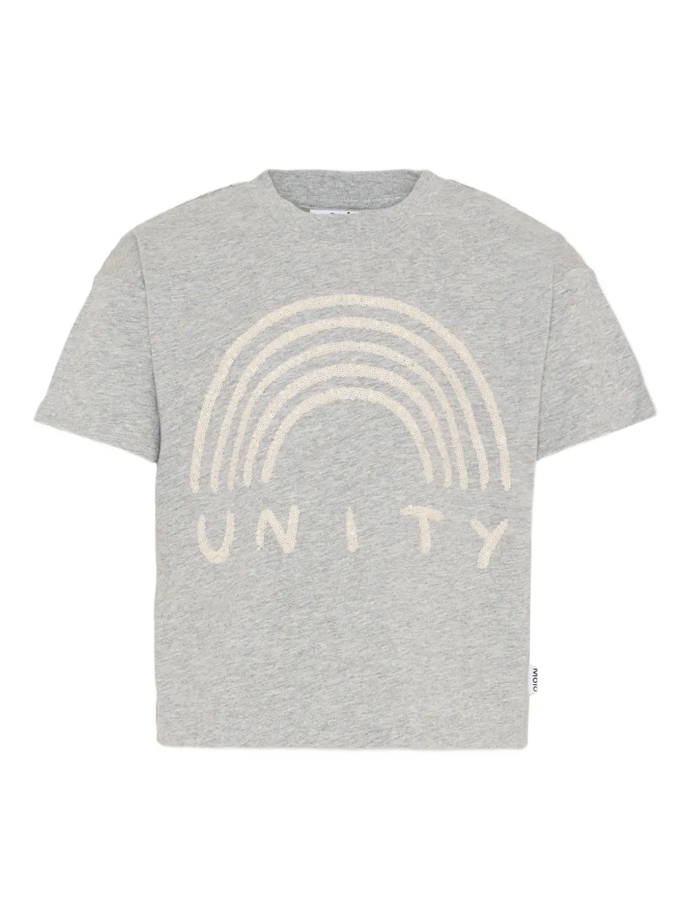 Molo Reinette rainbow short-sleeve T-shirt - Grigio