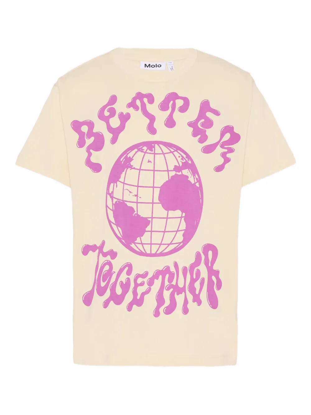 Molo Riley organic-cotton printed T-shirt - Toni neutri