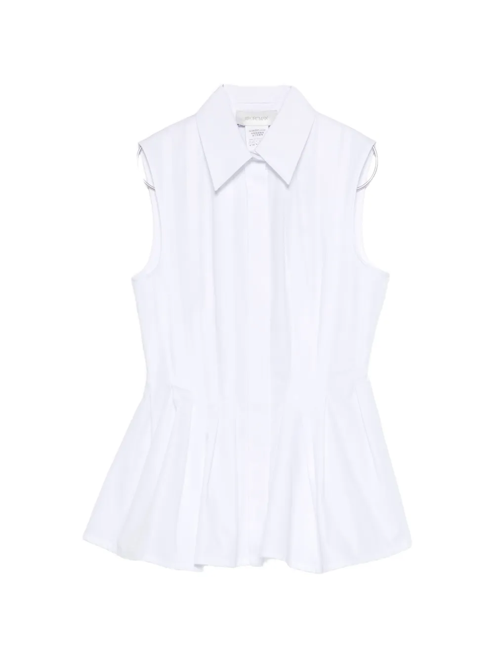 Sportmax pleated shirt - Bianco