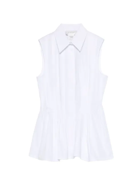 Sportmax pleated sleeveless shirt