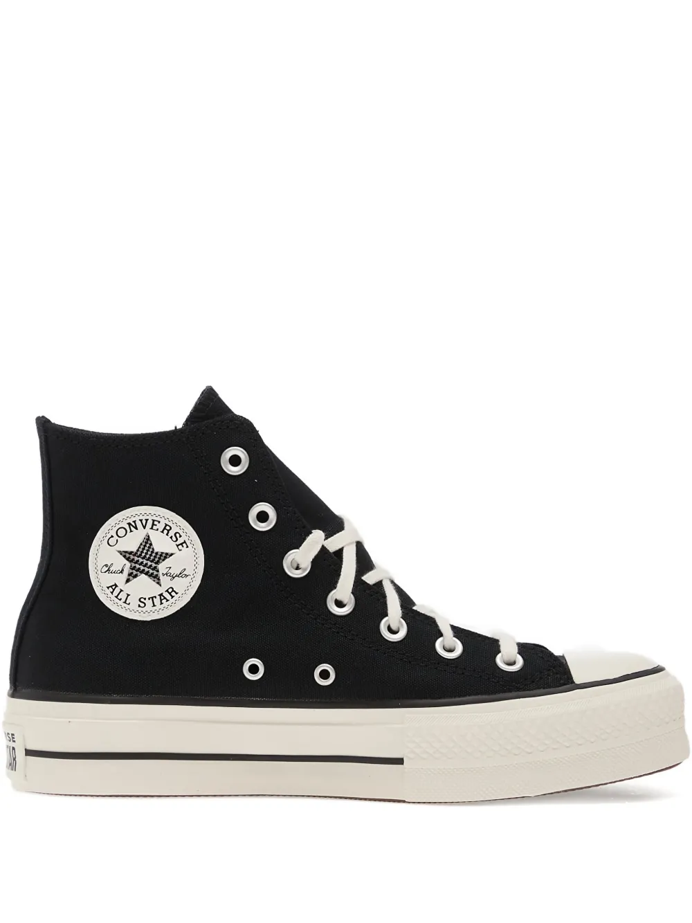 Converse Chuck Taylor All Star Lift floral-patch platform-sole sneakers - Nero