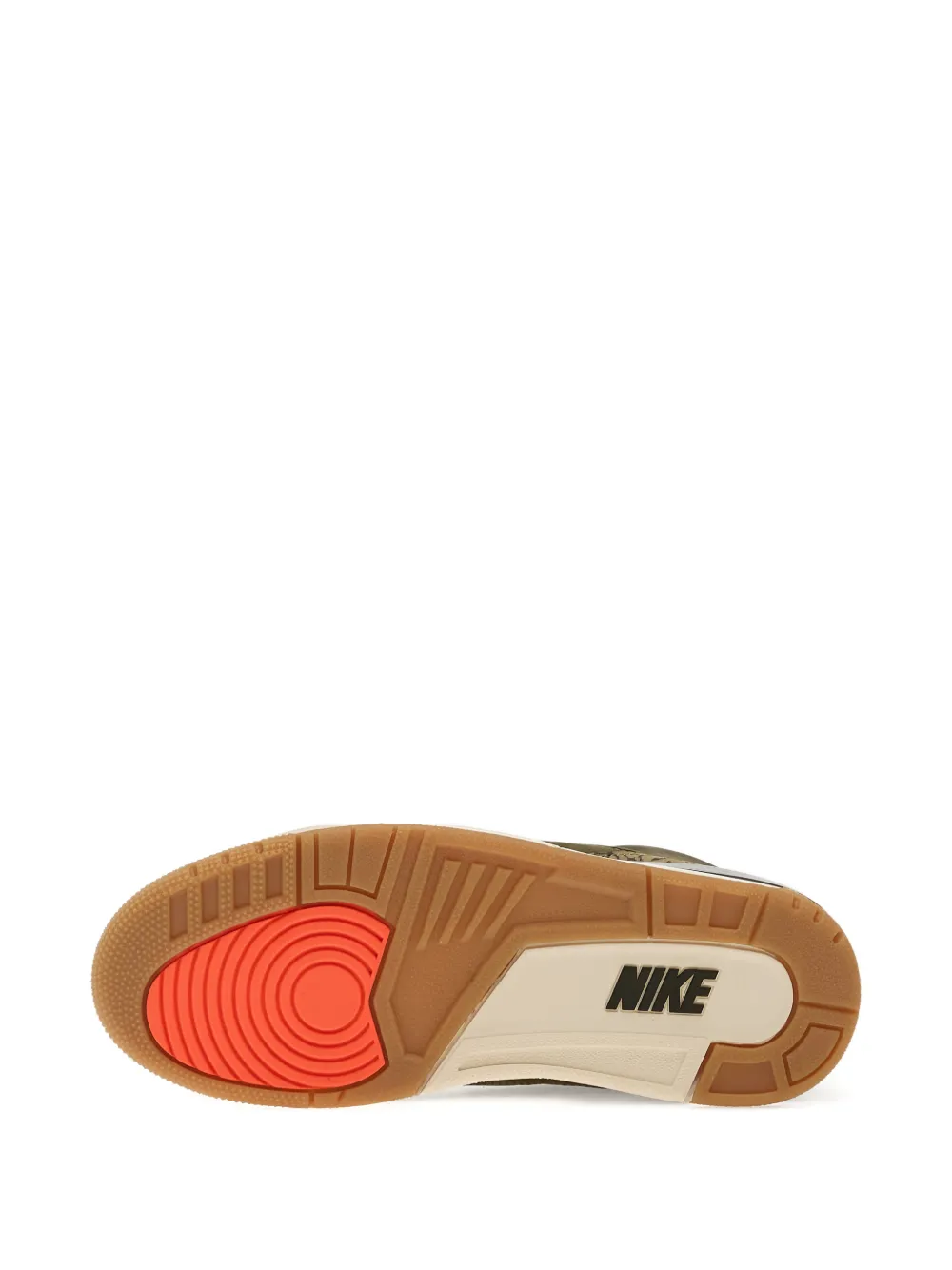 Jordan Air 3 lace-up patterned sneakers Groen