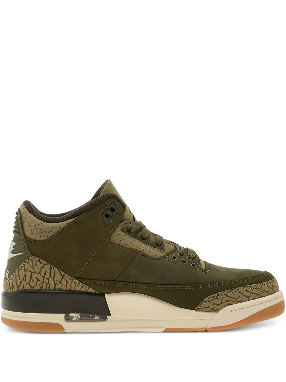 Jordan Air Jordan 3 lace-up patterned sneakers - Verde