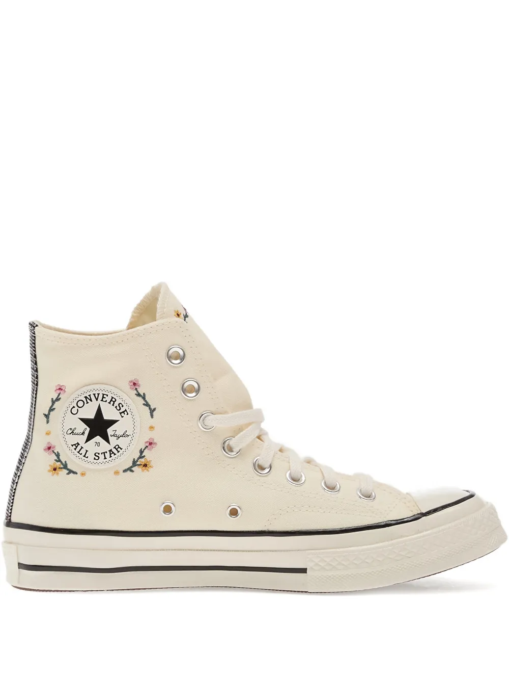 Converse Chuck 70 floral-embroidered sneakers - Toni neutri
