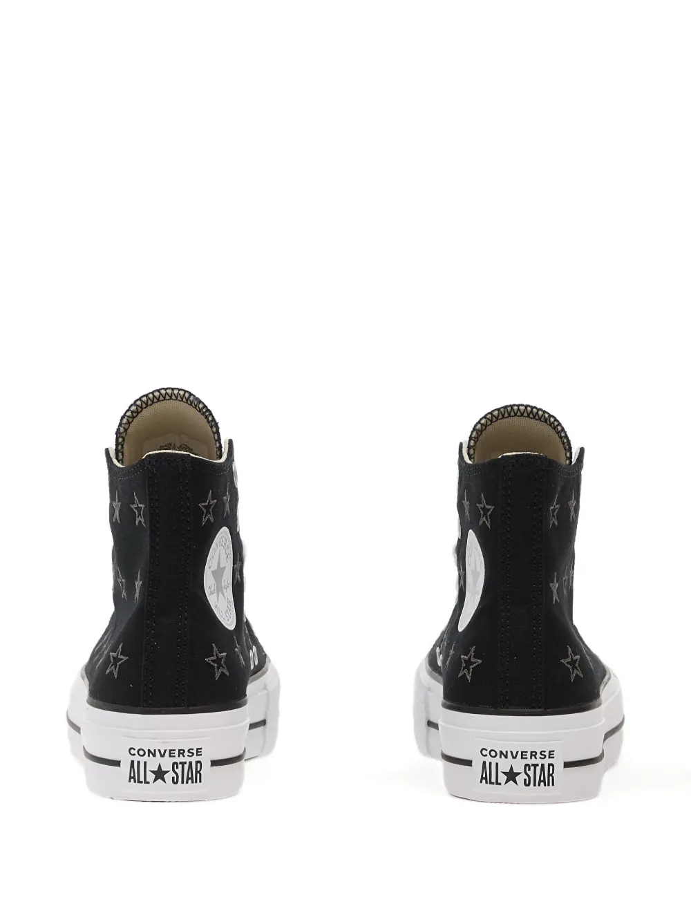 Converse Chuck Taylor sneakers met plateauzool en ster Zwart