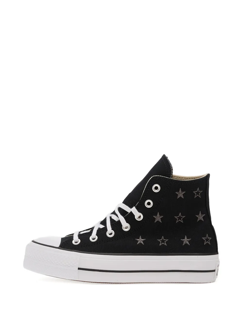 Converse Chuck Taylor sneakers met plateauzool en ster Zwart