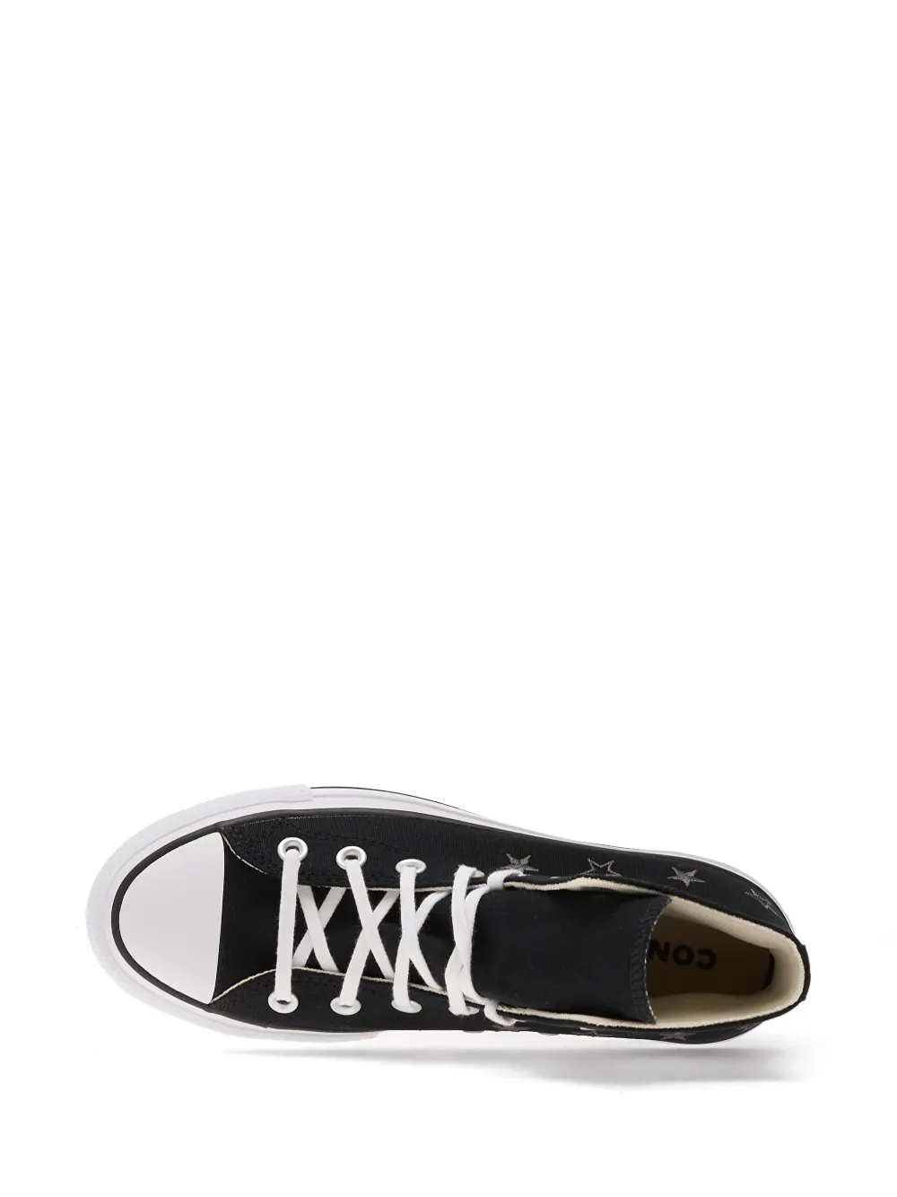 Converse Chuck Taylor sneakers met plateauzool en ster Zwart