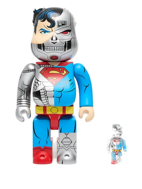 MEDICOM TOY Be@rbrick Cyborg Superman figurine (set of two)