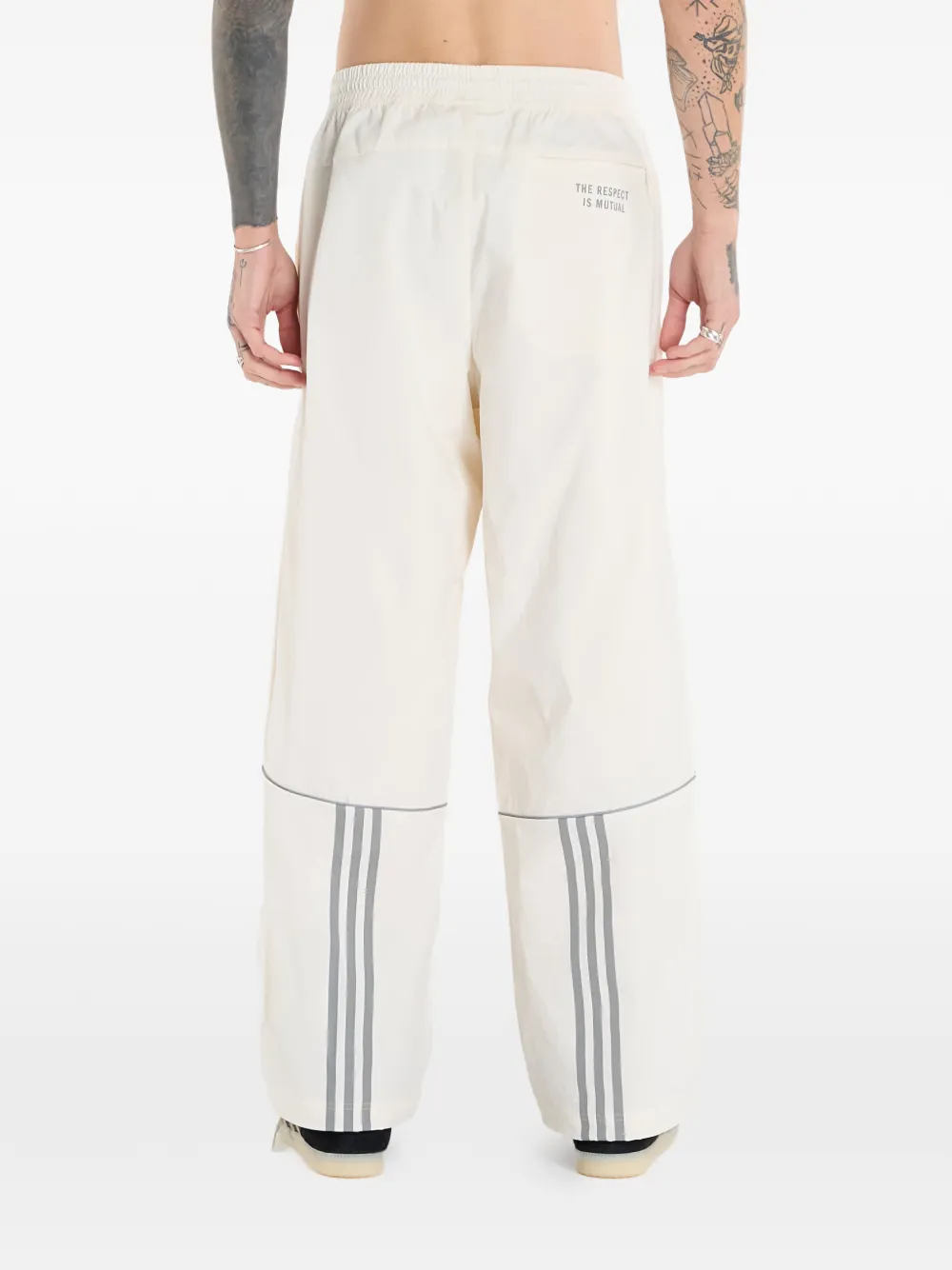 adidas x Consortium trainingsbroek met streepdetail Beige