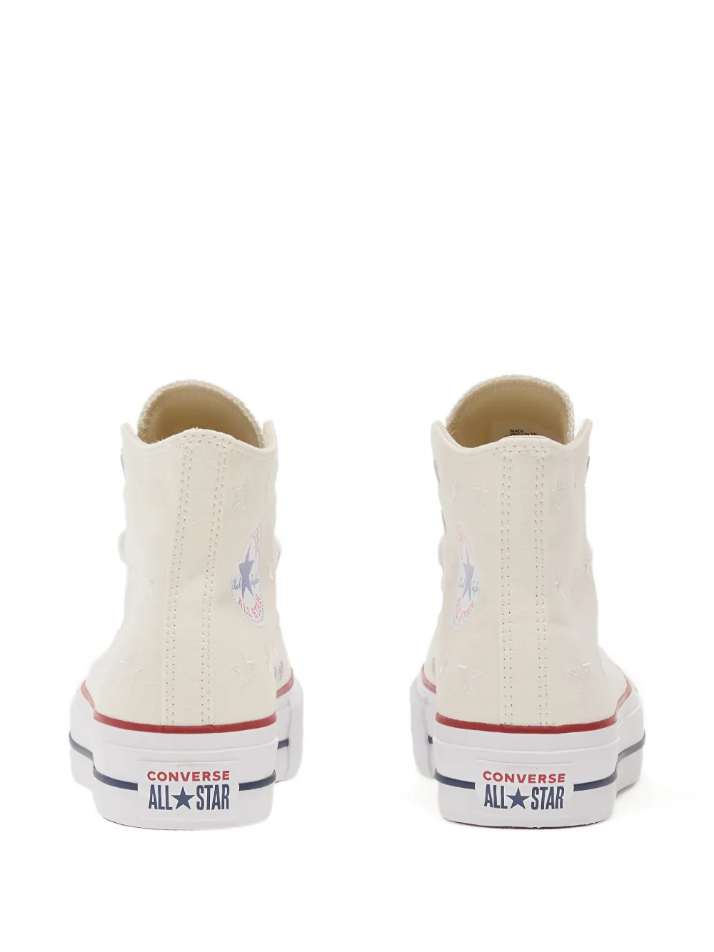 Converse Chuck Taylor sneakers met plateauzool Beige