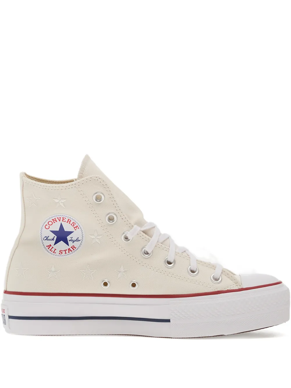 Converse Chuck Taylor sneakers met plateauzool Beige