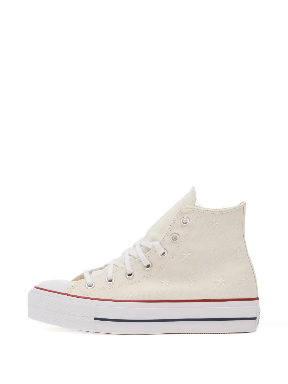 Converse Chuck Taylor sneakers met plateauzool Beige
