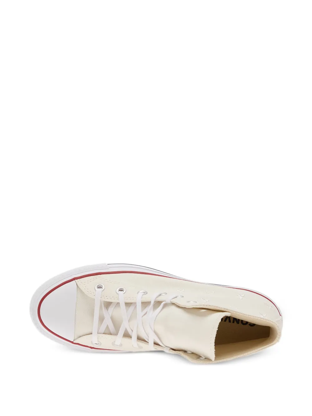Converse Chuck Taylor sneakers met plateauzool Beige