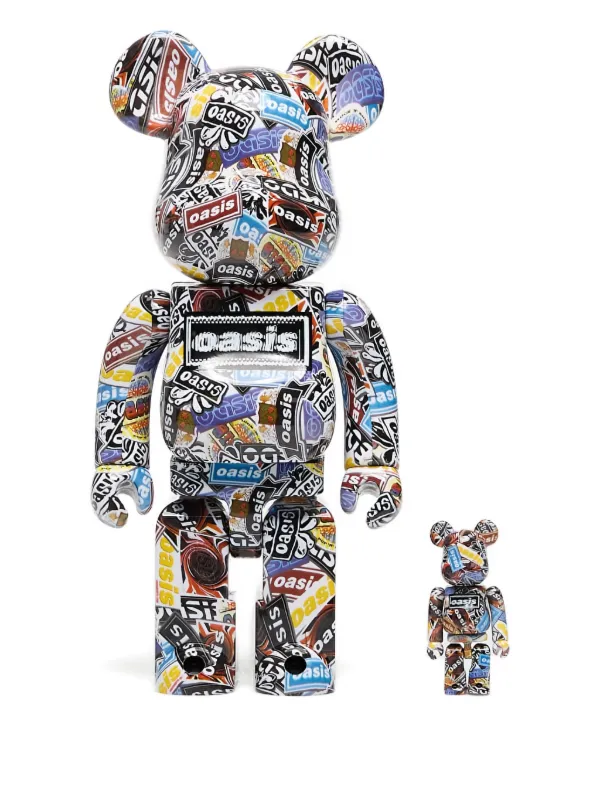 ゲームキャラクター BE@RBRICK OASIS BLACK/WHITE 1000% MEDICOM TOY Be@rbrick Oasis Figurine (set Of two) | White | FARFETCH