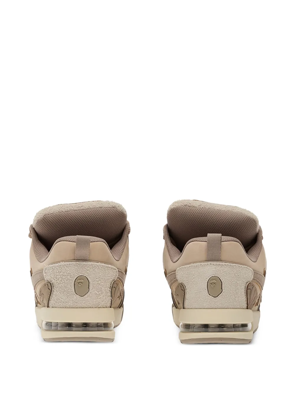 A BATHING APE Sneakers met ster-applicatie Beige