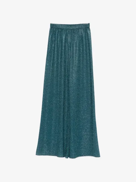 Oséree Lumiere metallic trousers