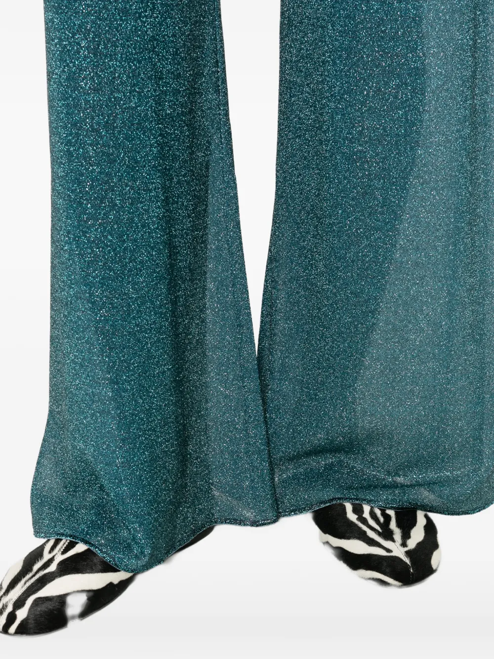 Oséree Lumiere metallic broek Blauw