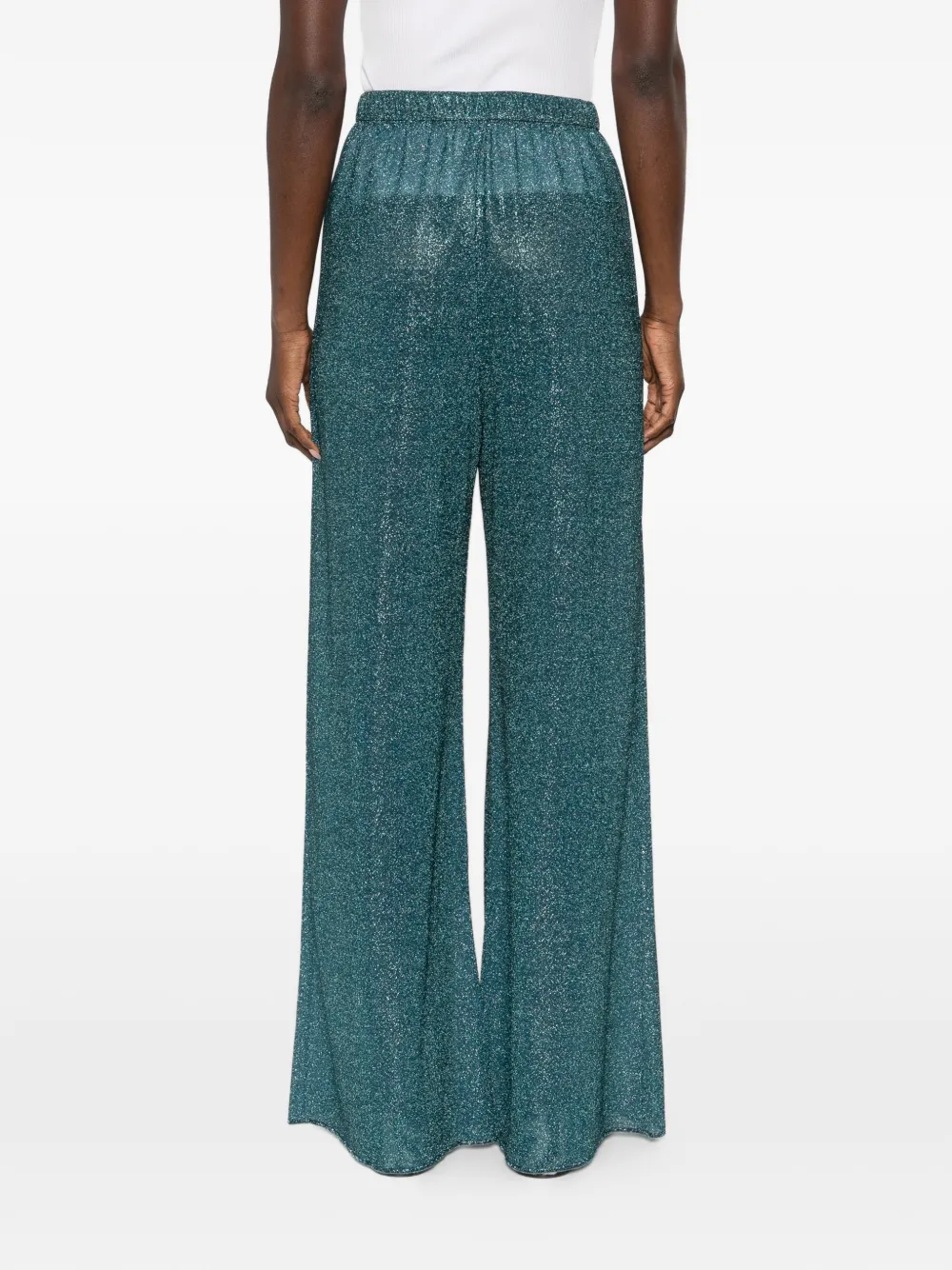 Oséree Lumiere metallic broek Blauw