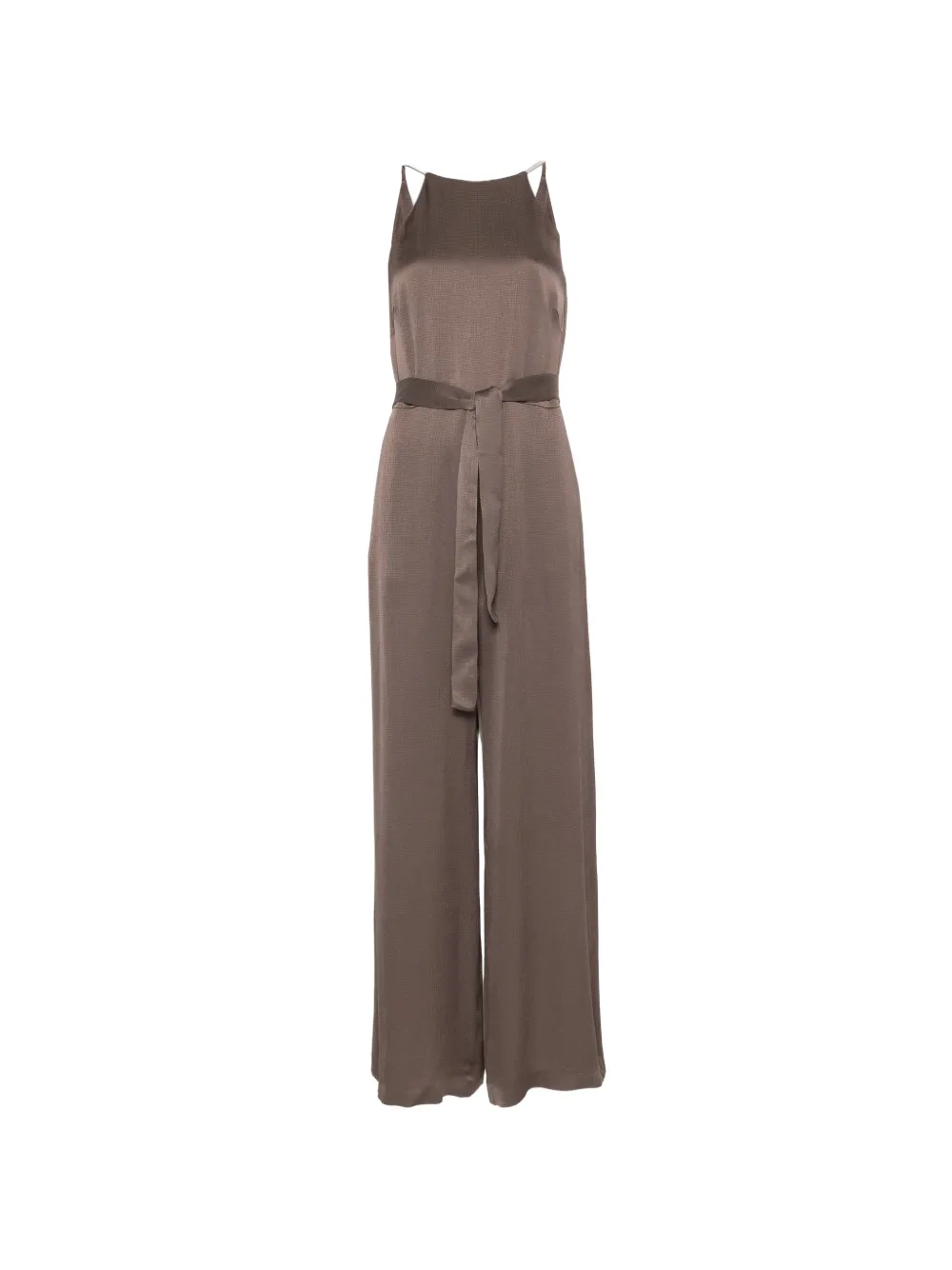 Peserico V-back jumpsuit - Marrone
