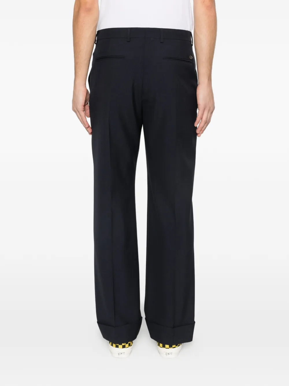 Valentino Garavani Broek met cuffs Blauw