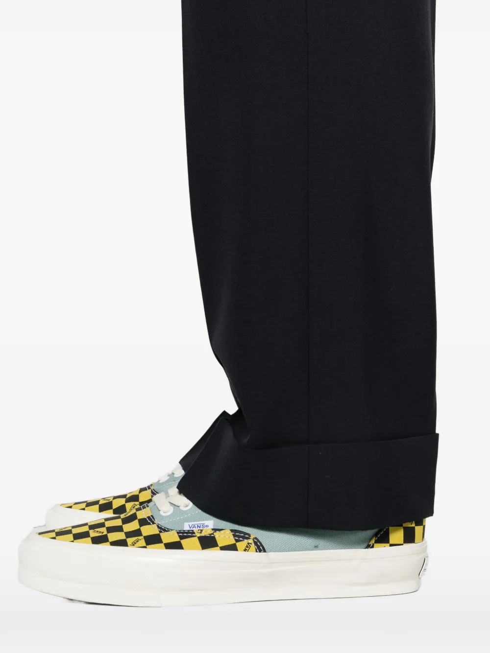 Valentino Garavani Broek met cuffs Blauw