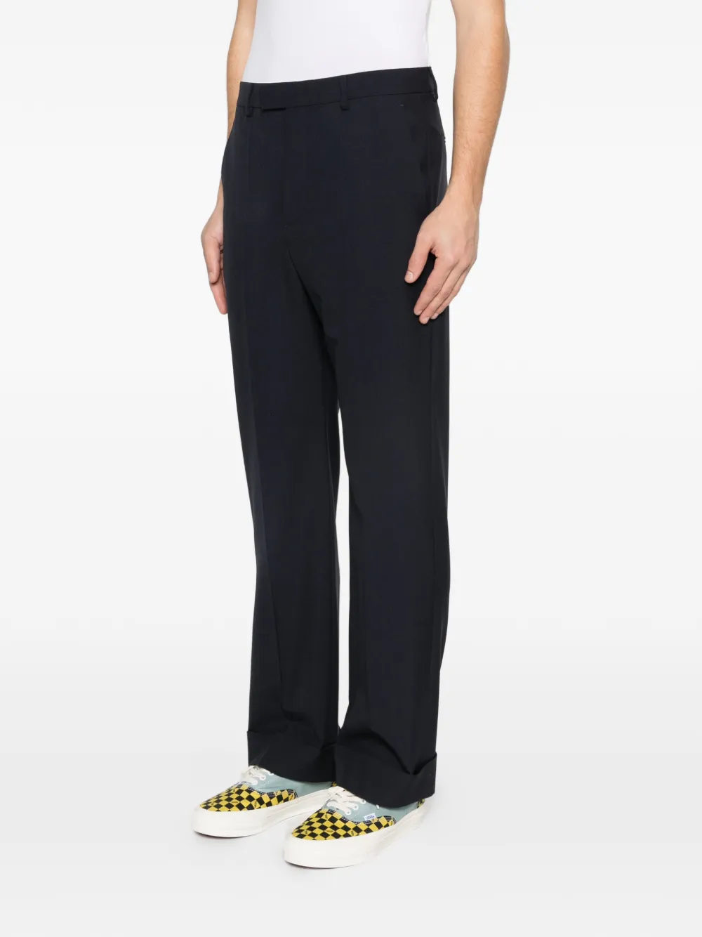 Valentino Garavani Broek met cuffs Blauw