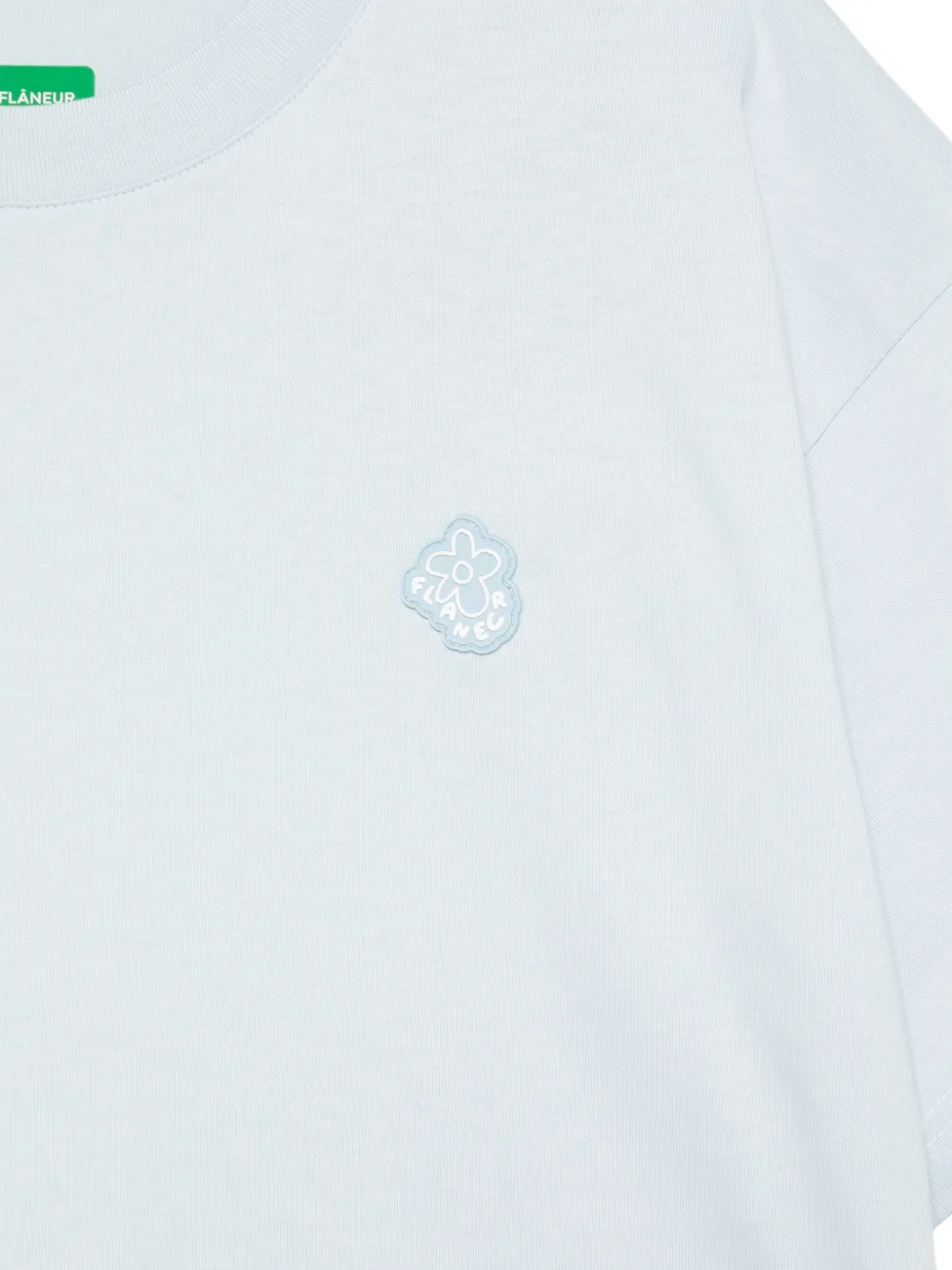  Flâneur Logo-patch T-shirt - Blue 