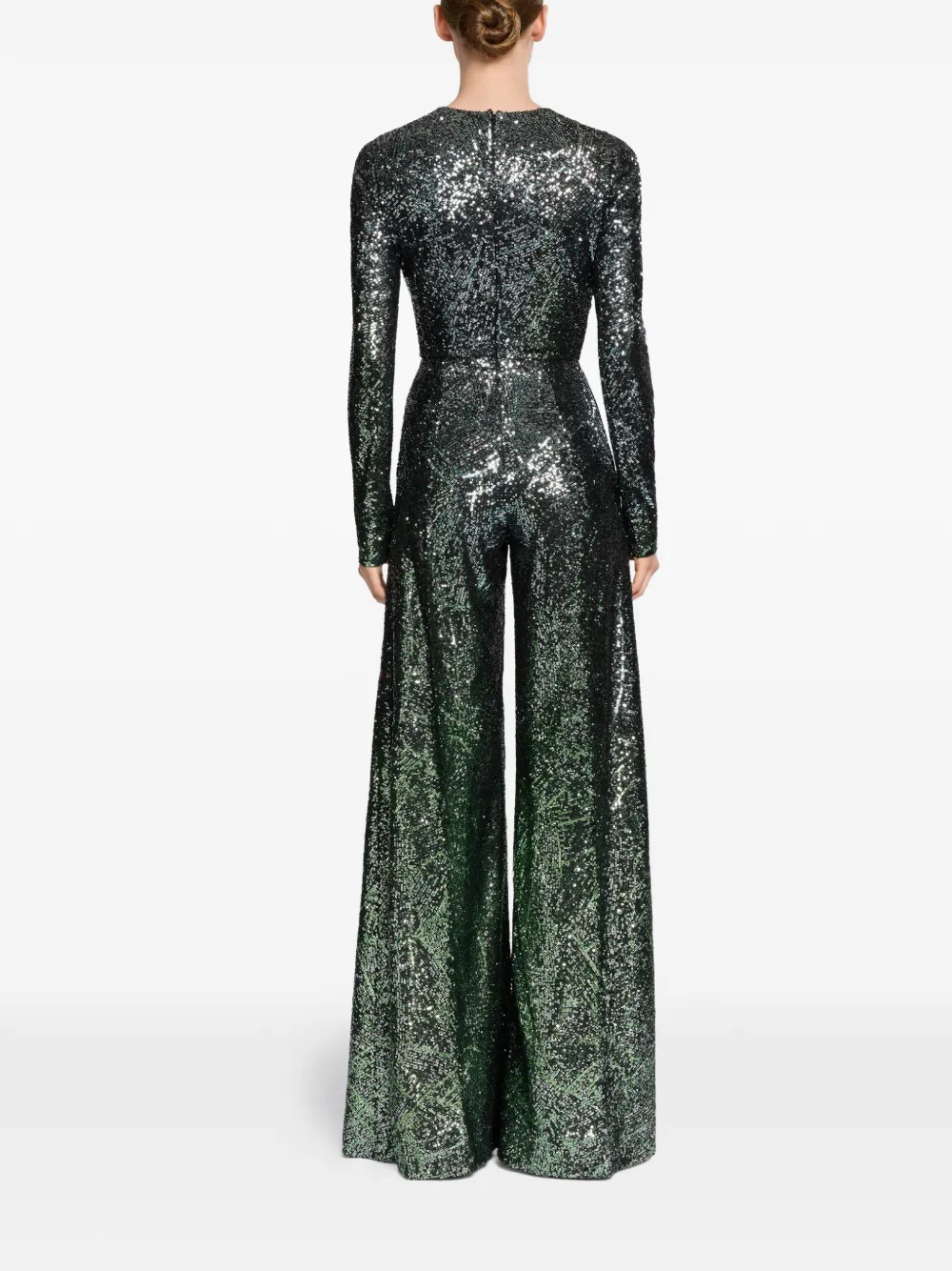 Elie Saab Jumpsuit met V-hals Groen