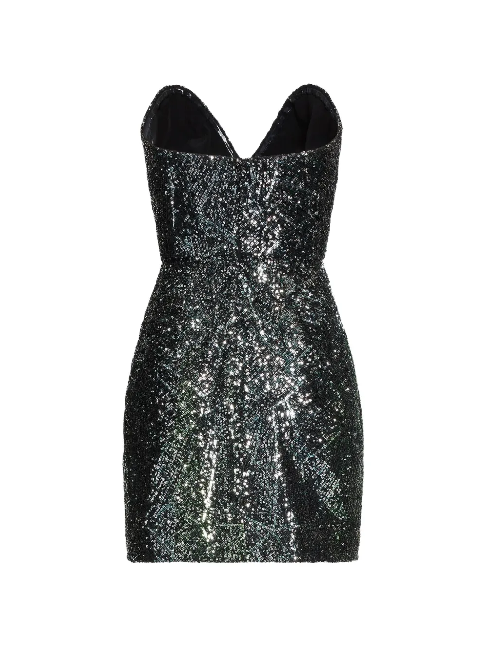Elie Saab Hartvormige mini-jurk verfraaid met pailletten Zwart