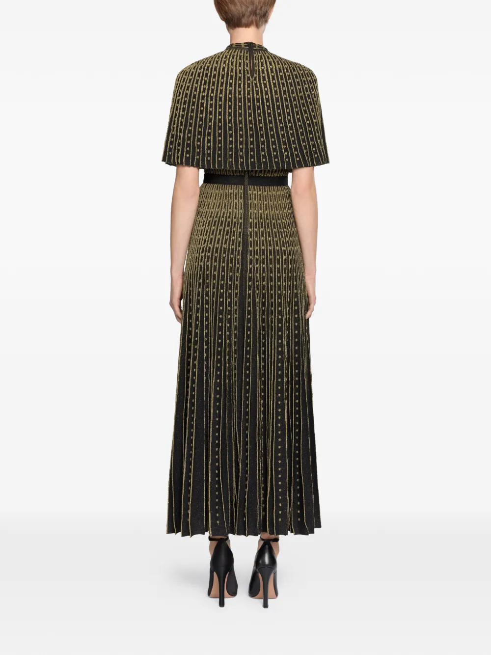 Elie Saab Poncho met col Zwart