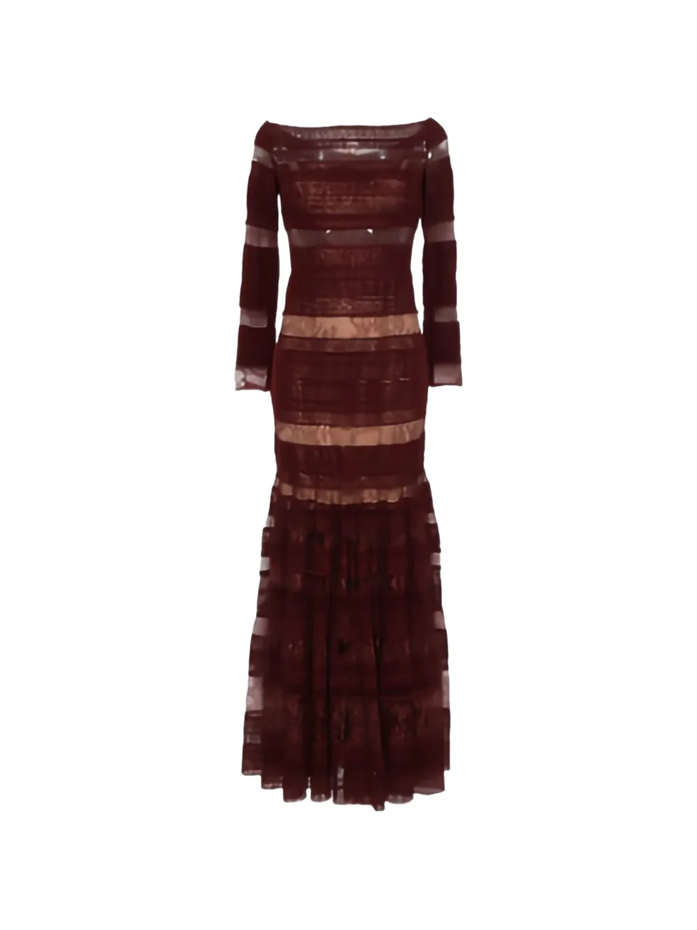 Elie Saab - Kanten jurk met lange mouwen - dames - nylon/katoen/zijde/Polyester/zijde