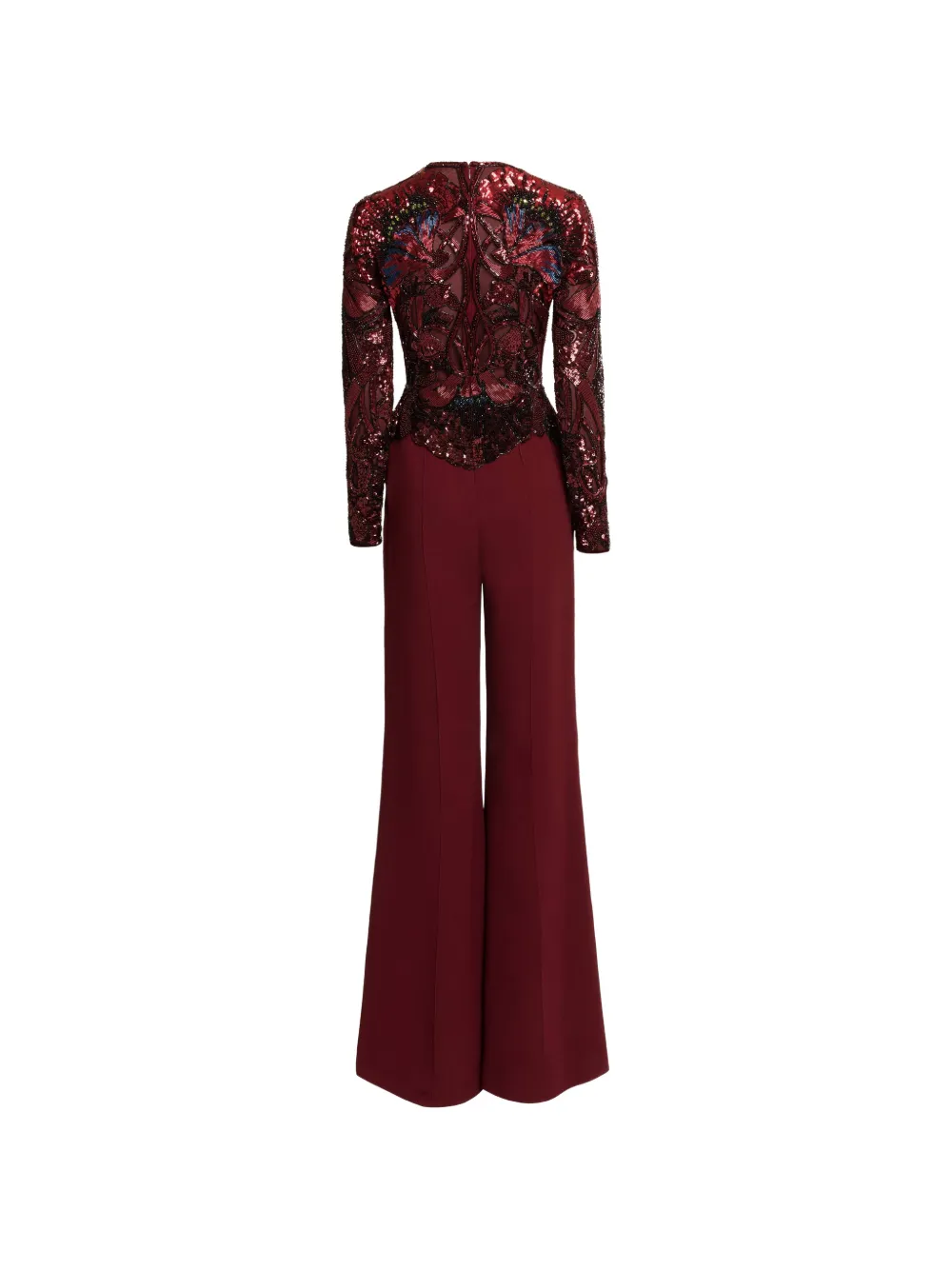 Elie Saab Jumpsuit met borduurwerk Rood