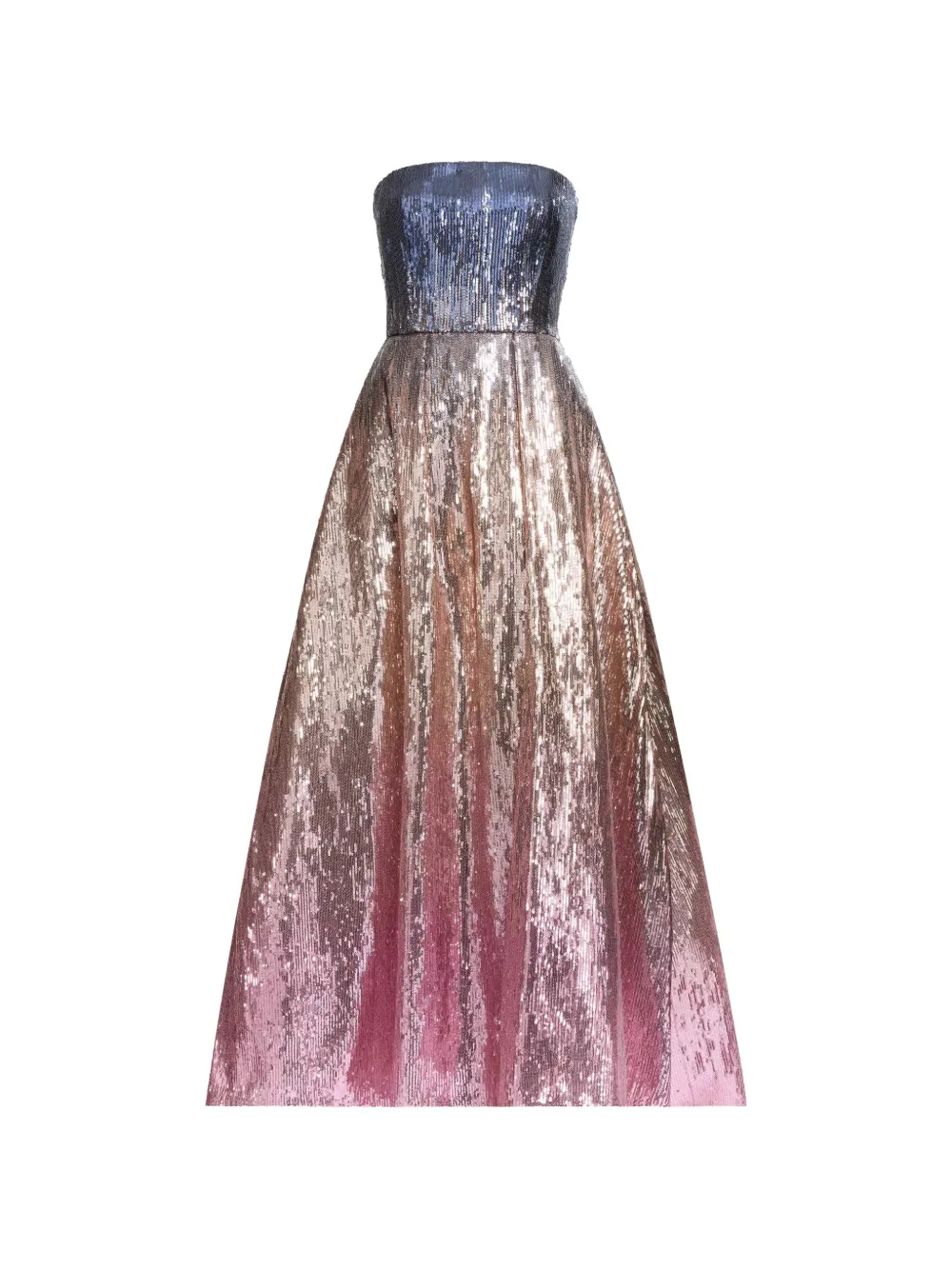 Elie Saab Maxikleid mit Pailletten - Rosa