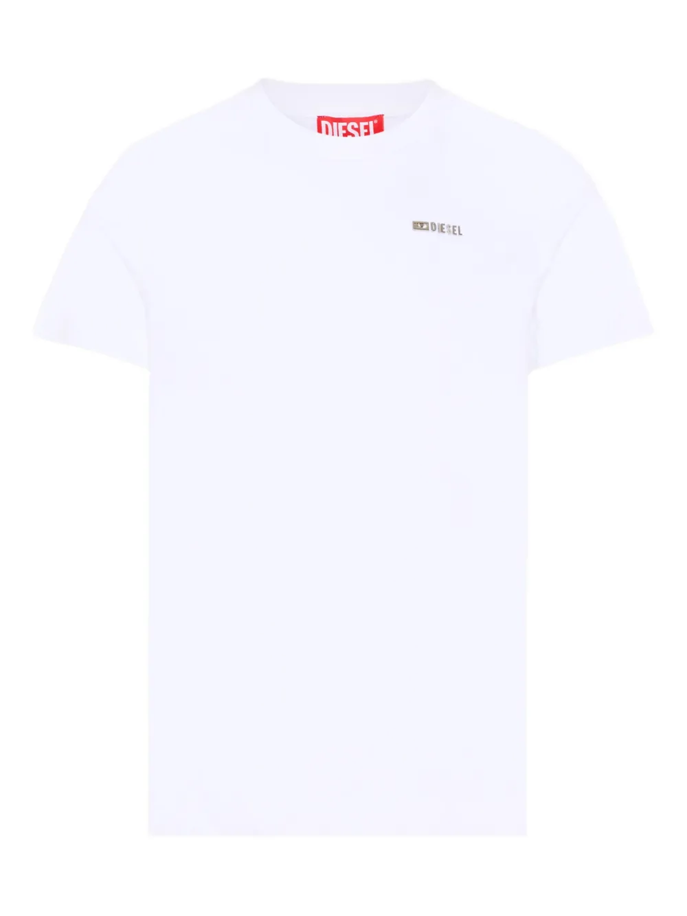 Diesel Kids Tjustr7 short-sleeve logo T-shirt - Bianco
