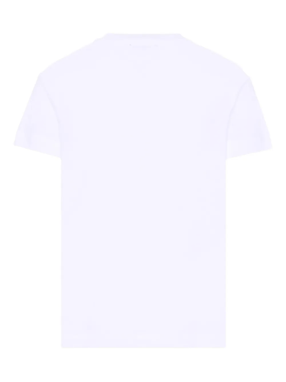 Diesel Kids Tjustr7 T-shirt met logo Wit