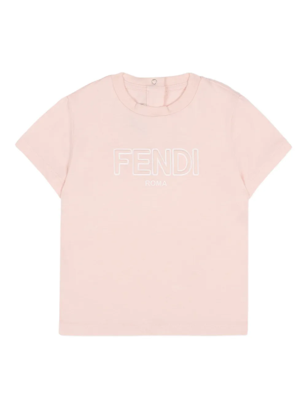 Fendi Kids logo T-shirt - Rosa